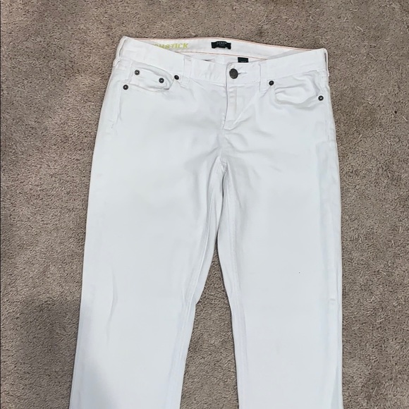 J CREW MATCHSTICK WHITE 29/R JEANS! G8 $ - Picture 2 of 8